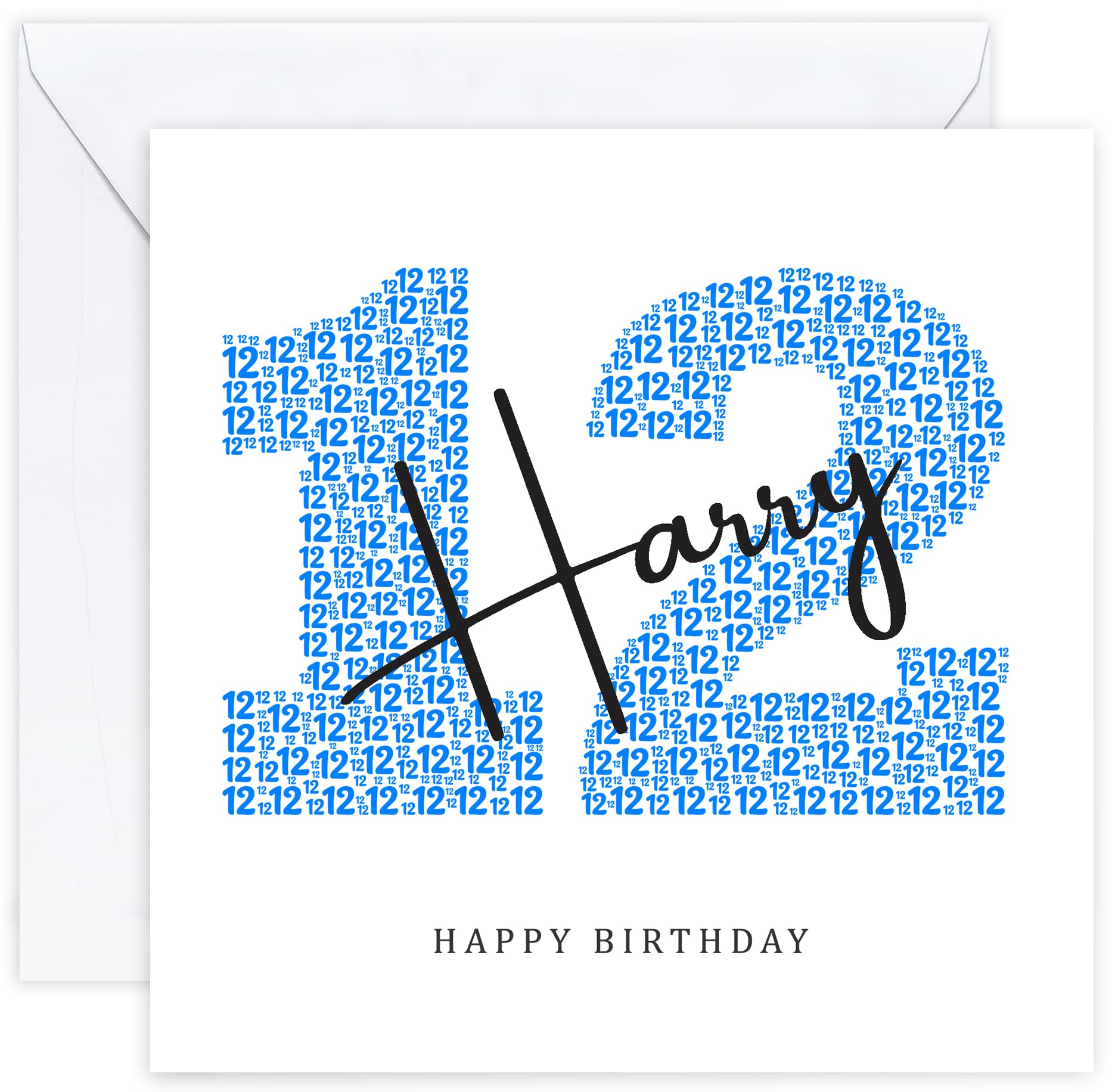 Personalised 12th Birthday Card - Twelfth Birthday Card for Twelve 12 Year Old Boy Son Grandson Nephew Brother Him (Age 12) โ image 1