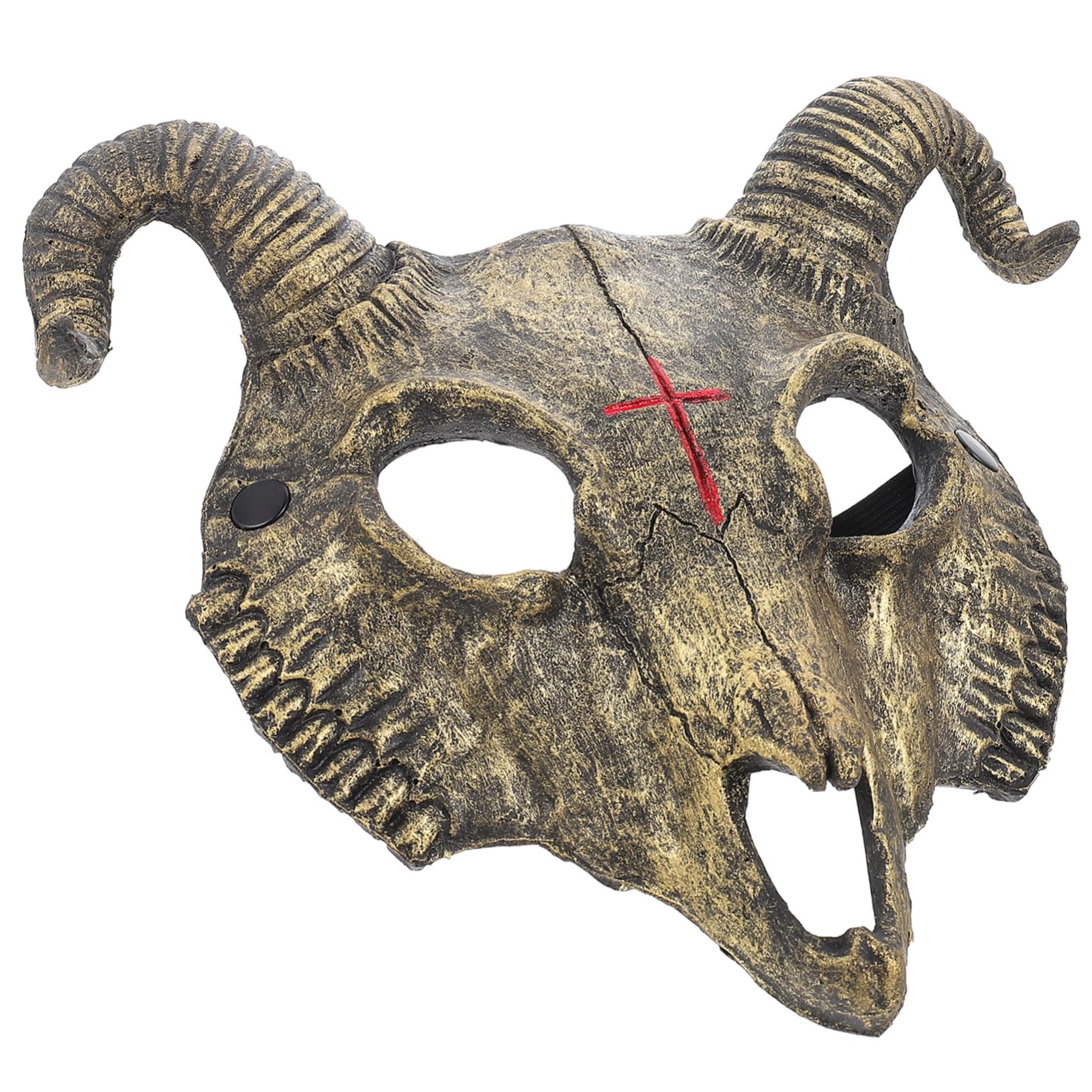 VICASKY Halloween Goat Skull Mask Realistic Cosplay Prop for Parties Unique Animal Decoration for Costume Events Festivals Finish