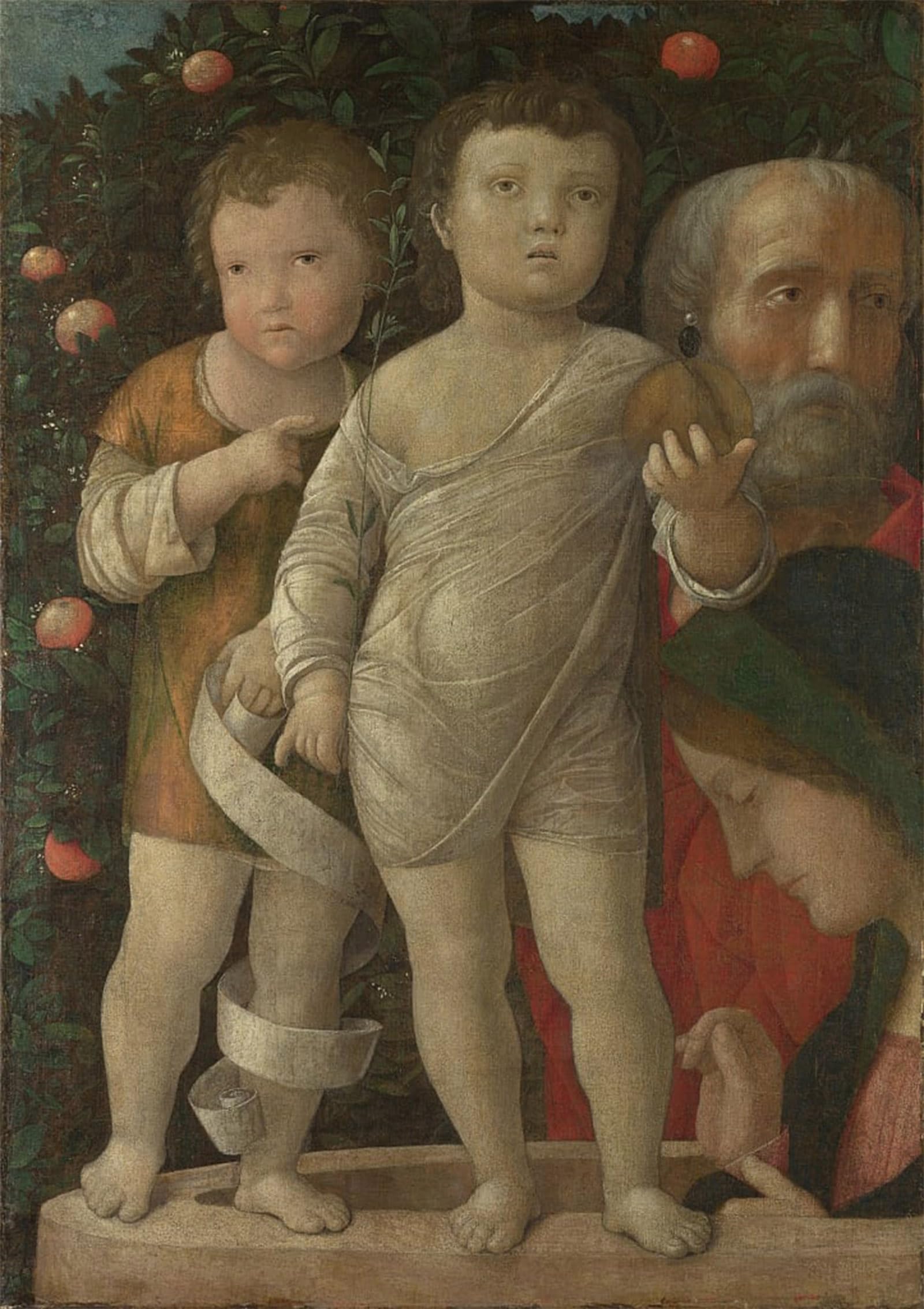 SERENDIPITP Aesthetic Poster Photo Wall Print Retro Picture the Holy Family with Saint by Andrea Mantegna Modern Wall Artwork for Home Decor 60x90cm