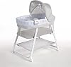 Ingenuity Lullanight Gem Baby bed, gray with 4 wheels and airtight edges, 0-5 Months, up to 7 kg