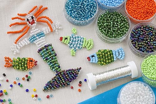 Miniatura 6 de Mandala Crafts Cuentas de plástico para hacer joyas  Cuentas de plástico grandes para manualidades  Kit de cuentas de pony grandes de barril surtido