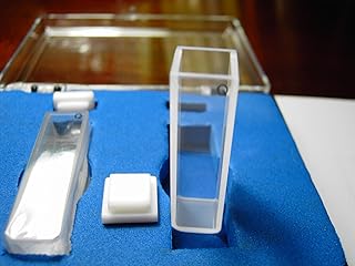 Set of 2 Quartz Cuvettes, standard,10mm, 3.5 mL, spectrometer cell