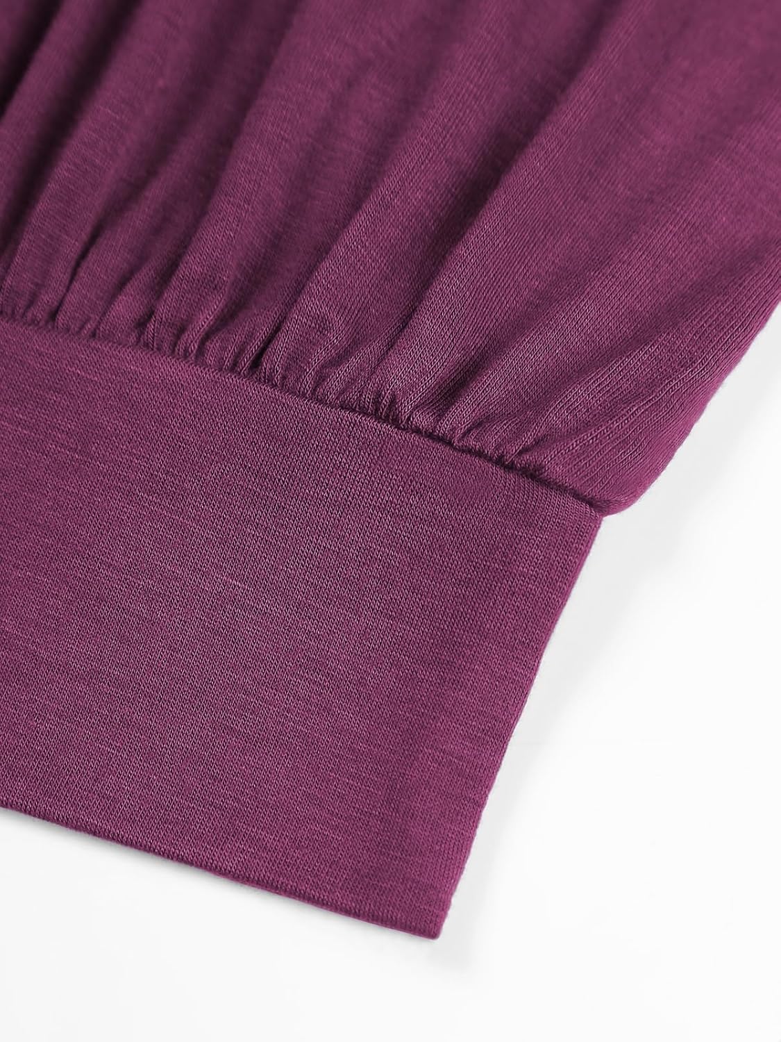 DJT Women's Short Sleeve Summer Tops Scoop Neck Pleated Front Casual Tee T Shirt - Image 4