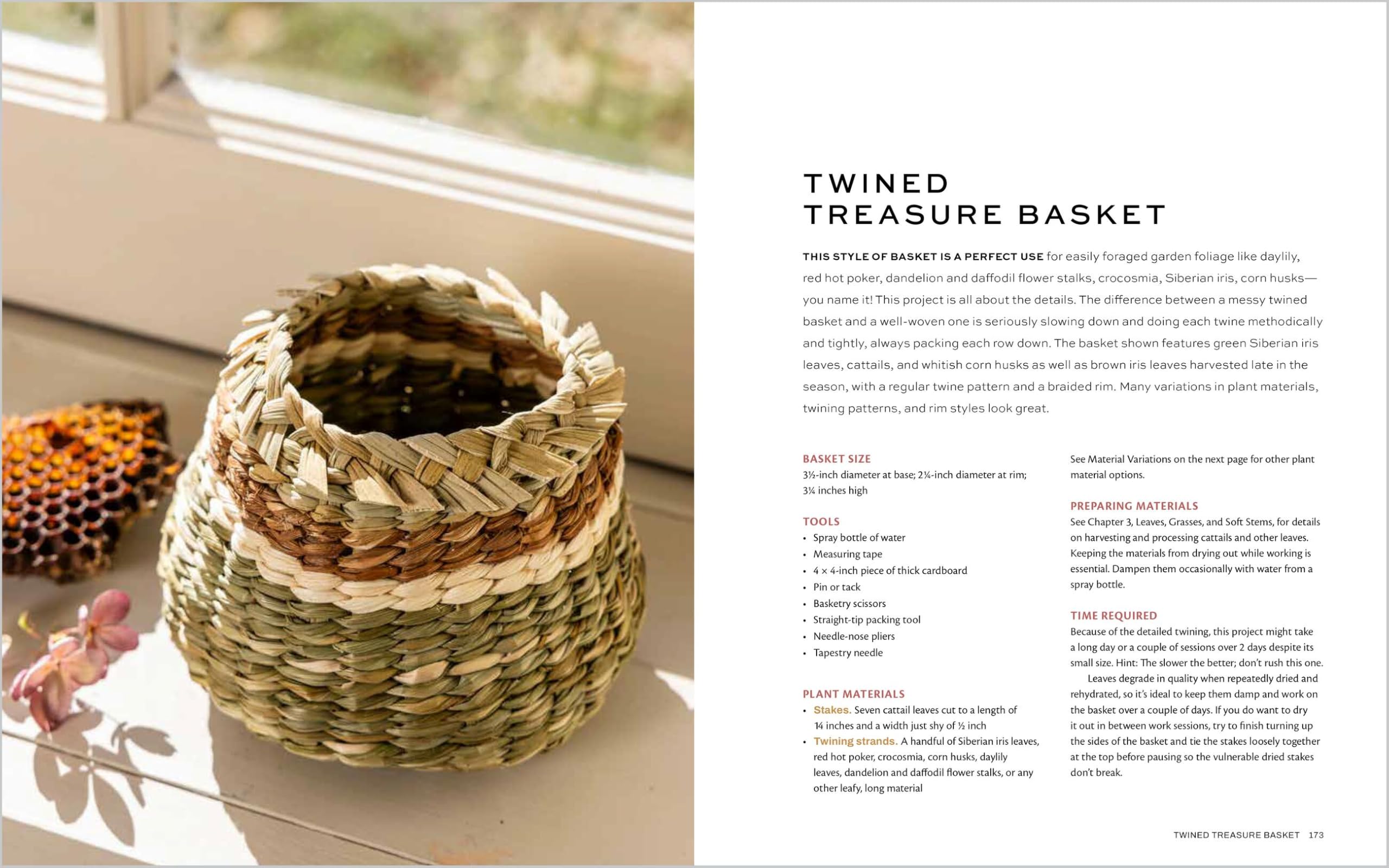 Weaving Wild Baskets: Techniques and Projects Using Foraged Leaves, Grasses, Vines, and Bark