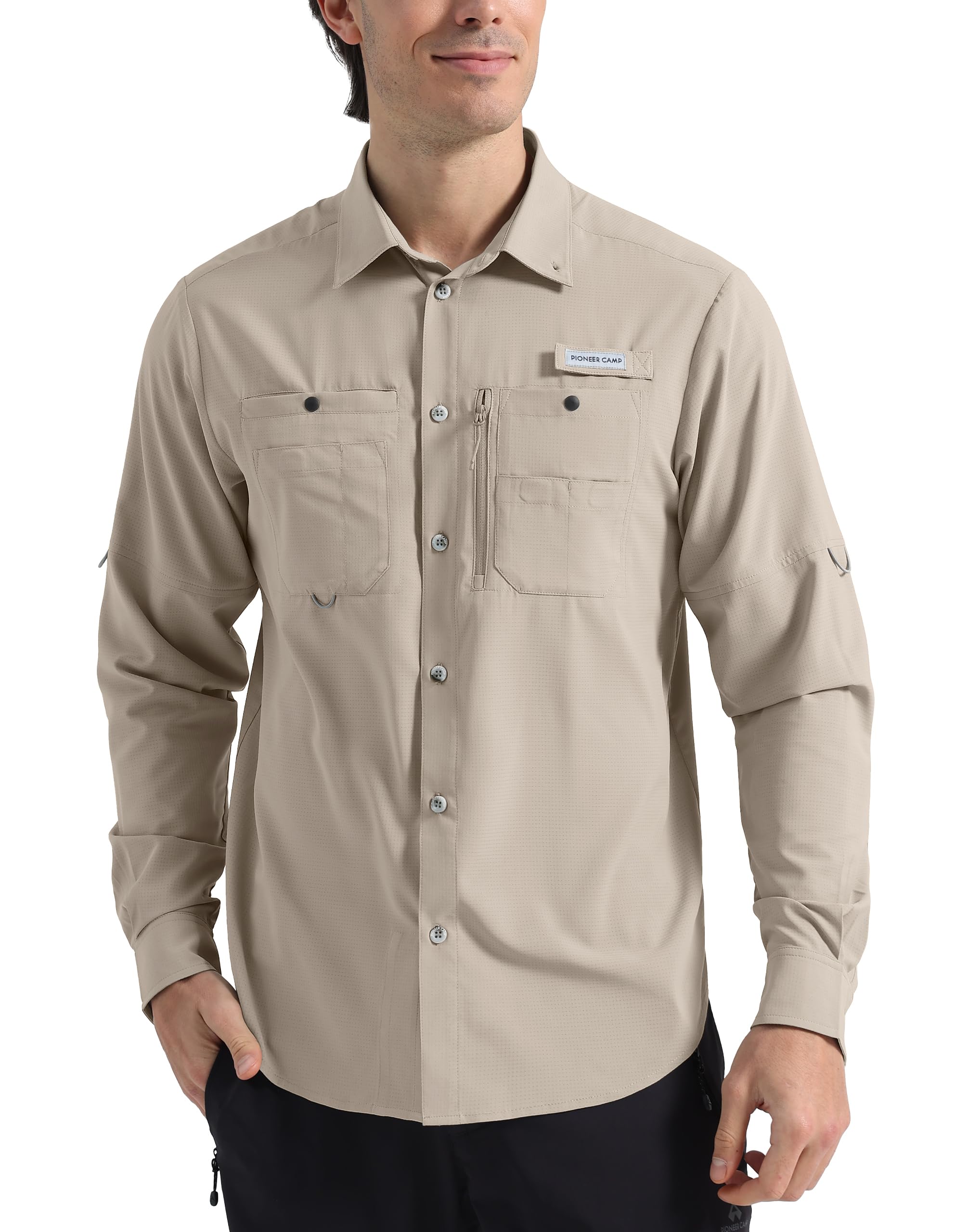 Pioneer Camp Men's Sun Protection Fishing Shirts UPF 50+ Long Sleeve