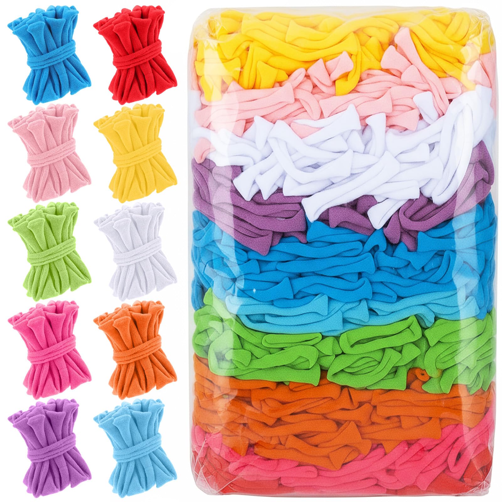 Kifmurase 1000 Pcs Refill Loops for 7 Inch Weaving Loom, 10 Colors Loom Loops for Potholder Making, Elastic Weaving Loop Craft Flexible Loom DIY Kit Craft Bands for Adults DIY Projects Gifts