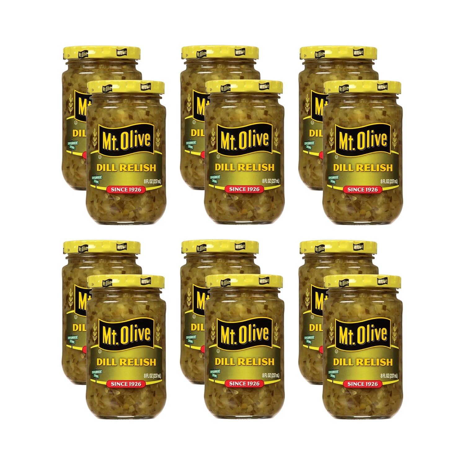 Mt. Olive Dill Relish 8 oz (Pack of 12)