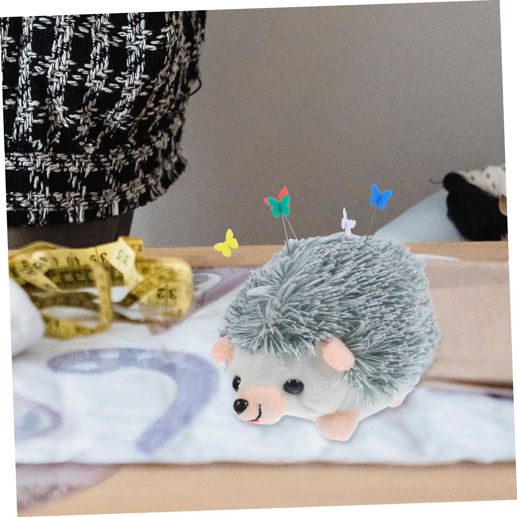 EXCEART 5juegos Hacer Un Alfiletero De Erizo De Peluche Cojín Para Portátil Kit De Costura Divertido Para Manualidades y Decoración