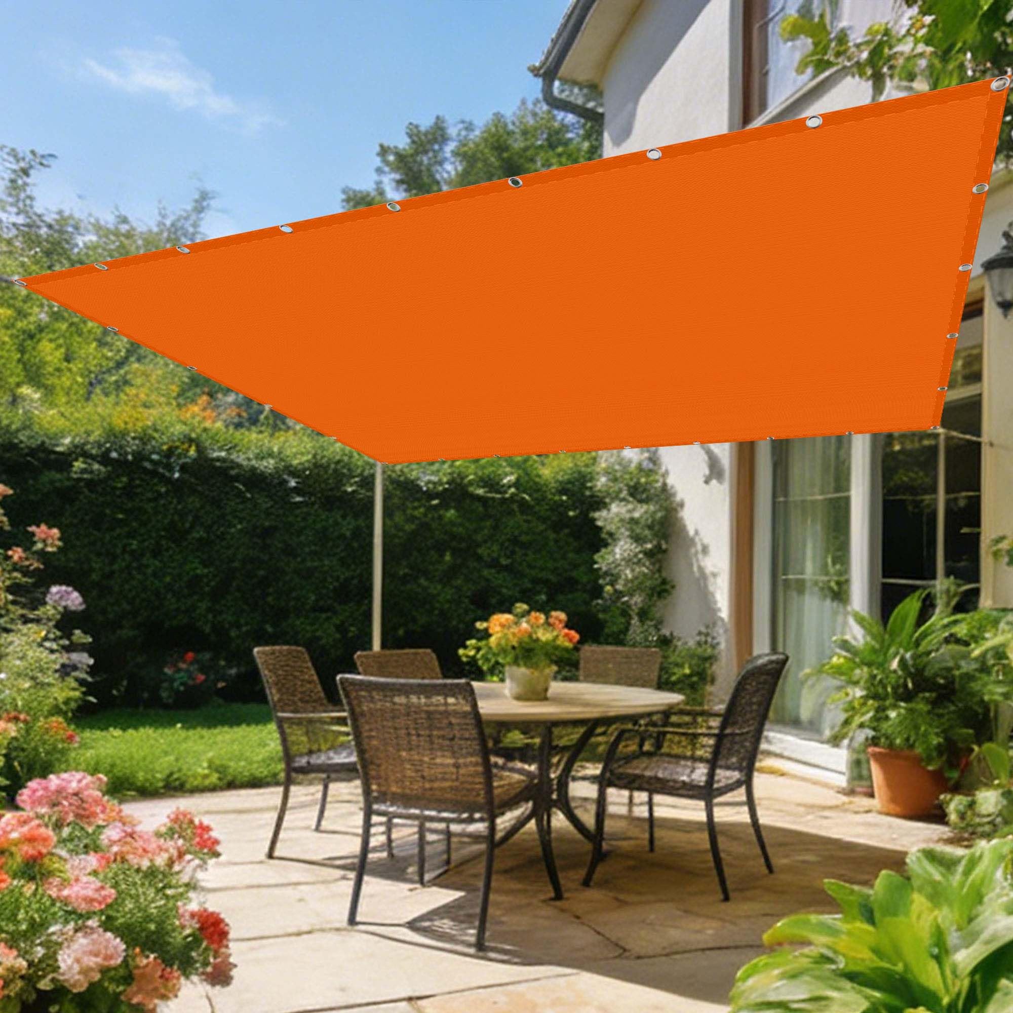 Voile d'ombrage 4.5 x 6 m respirante pour abriter une terrasse ou un grand balcon en été