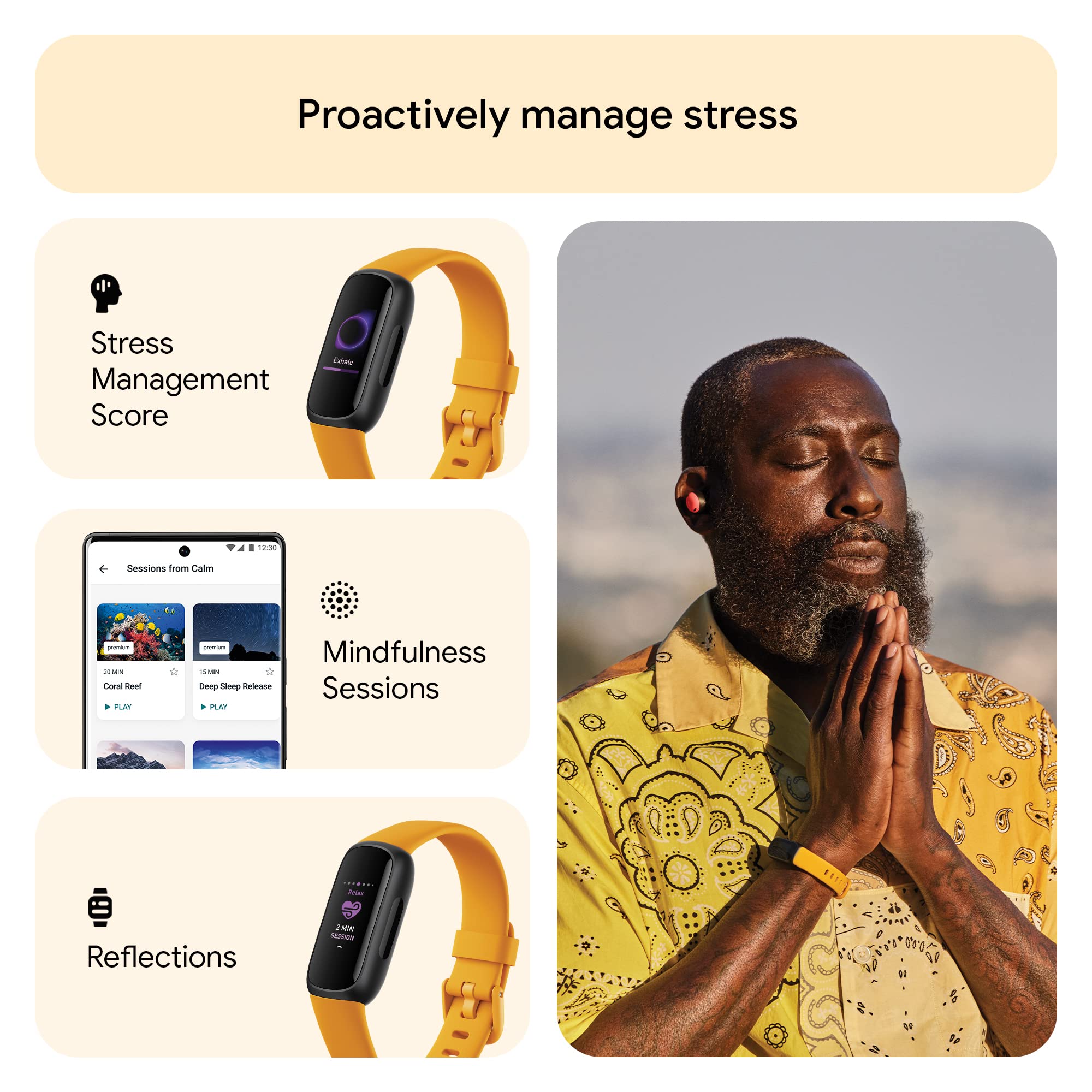 Amazon.com: Fitbit Inspire 3 Health &-Fitness-Tracker with Stress