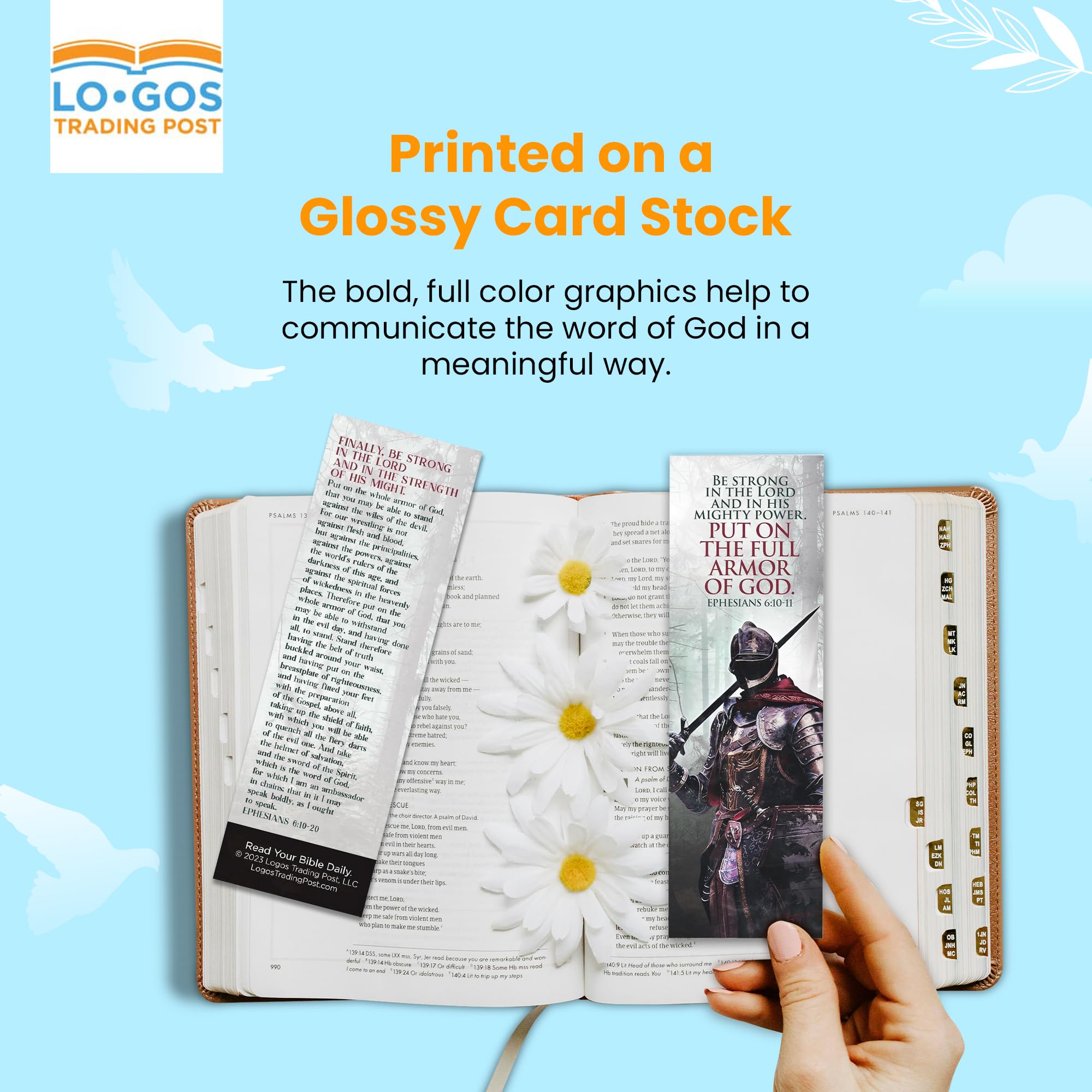 Whole Armour Of God Bible Cards - Set Of 25 Scripture Reference Cards For Faith Sharing