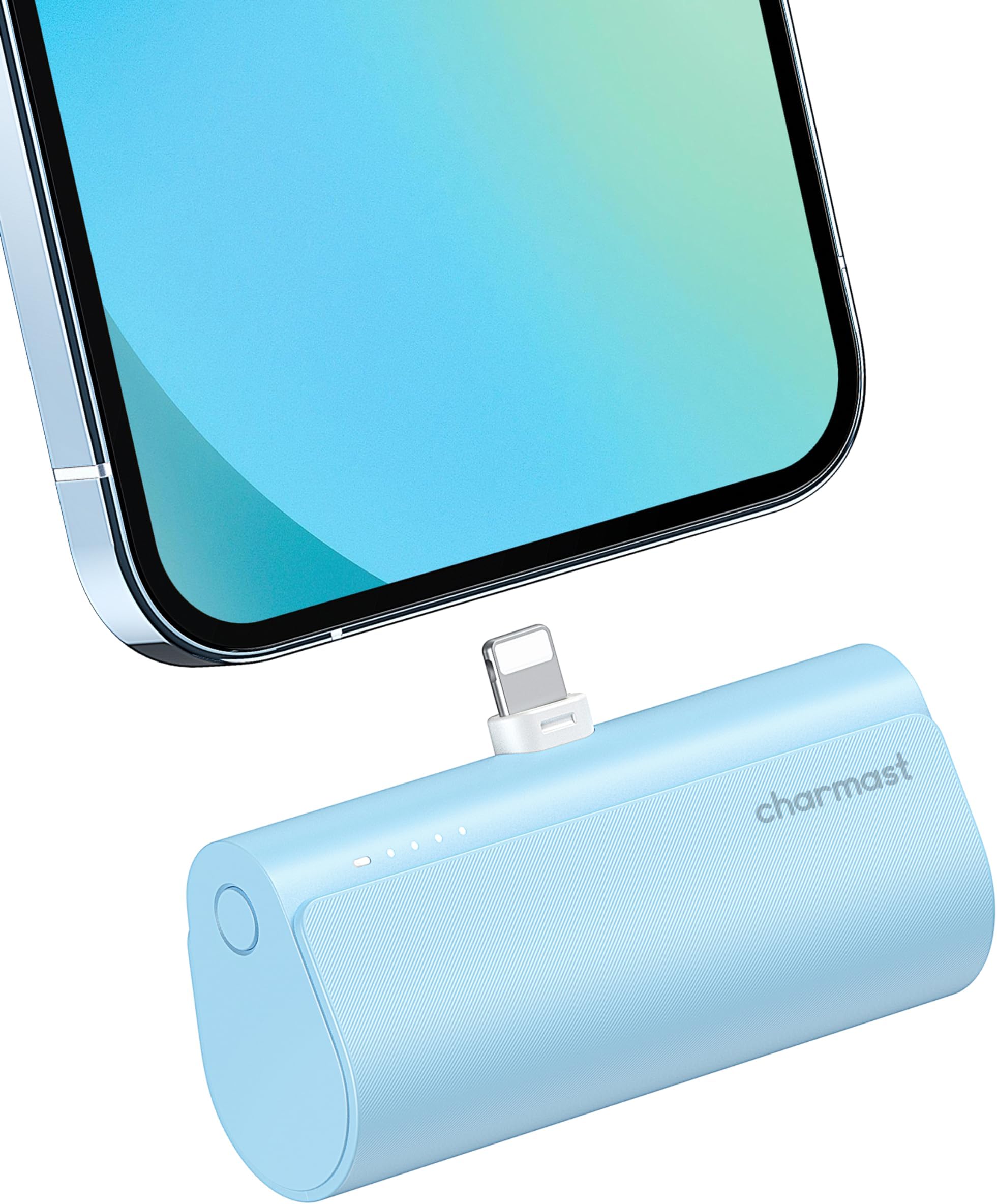 Charmast5000mAh Mini Power Bank,20W PD Quick Charge Battery Pack Portable Charger Pack Compatible with iPhone 14/13 Pro,Pro Max,12,12 Pro,12 Pro Max,11 Pro,XR,X,8,7,6 Plus,Airpods Pro etc.