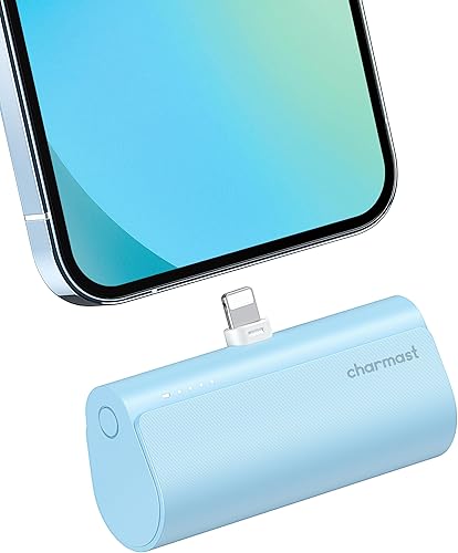 charmast Cargador portátil pequeño para iPhone, banco de energía ultracompacto de carga rápida PD de 20W 5000mAh, paquete de batería mini para