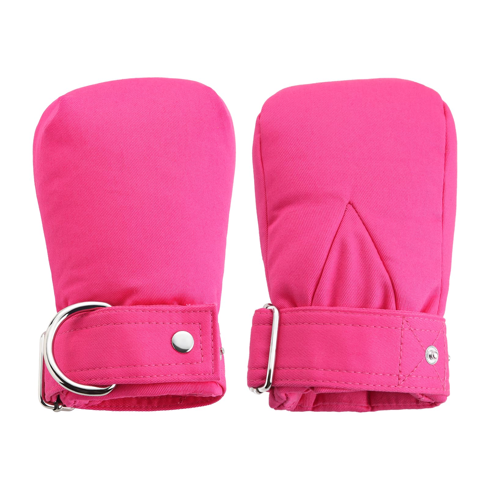 Littleforbig Hot Pink Adult Baby Soft Padded Mittens - Hand Restraint Gloves with Comfort Padding Double Security Breathable & Warm for Ultimate Protection