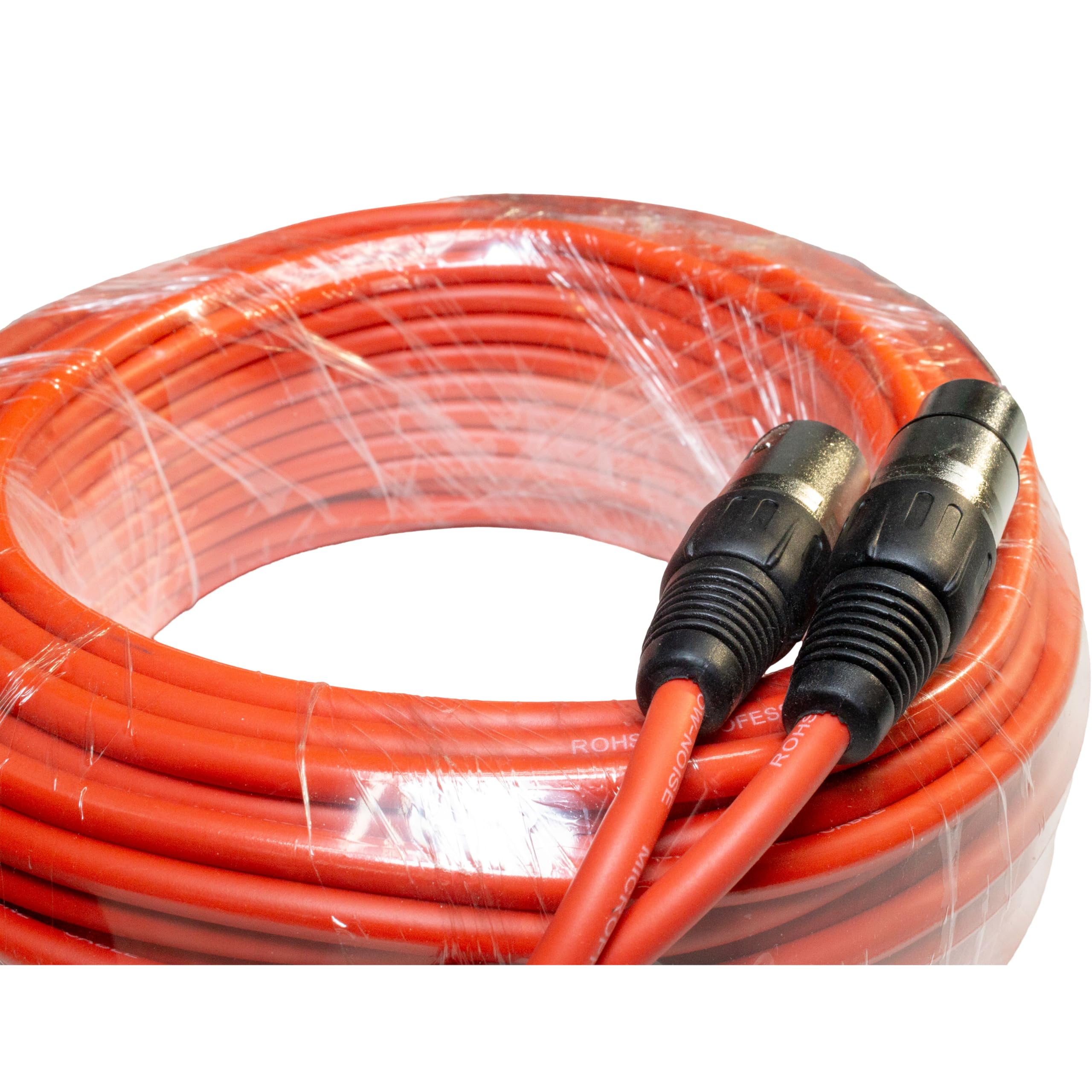 Cavo microfono XLR maschio a femmina, 30,5 m, colore: arancione