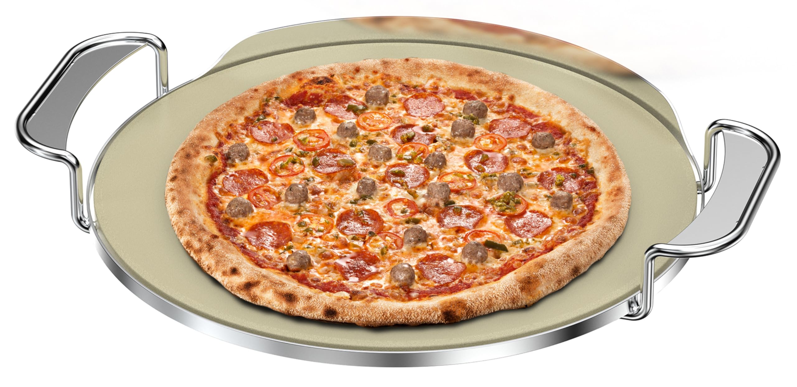 Amazon.com: Skyflame Gourmet BBQ System Pizza Stone, 13-inch