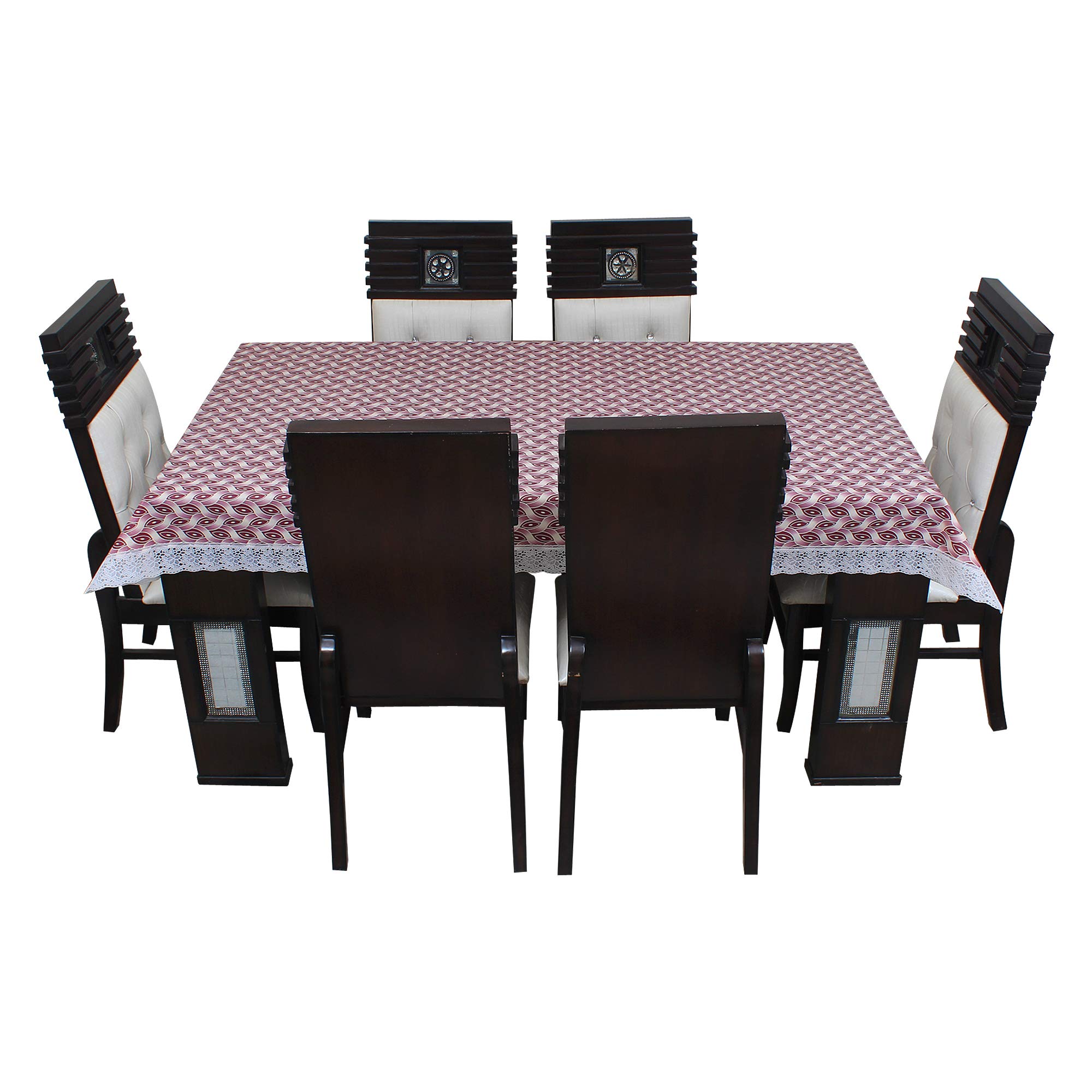 DREAM CARE Multicolor Waterproof Dinning Table Cover 4 & 6 Seater Size 60x90 Inch 1