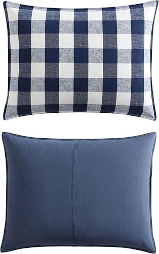 Miniatura 4 de Eddie Bauer - Juego de funda de edredón tamaño individual, ropa de cama reversible de algodón con funda a juego, elegante decoración del hogar a