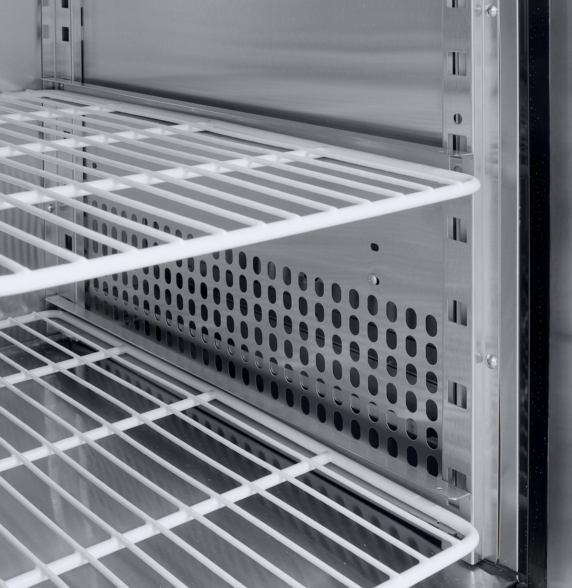 METRO Professional Congelador GCF3100, Inox, 179.5x70x85 cm, 334 L, refrigeración por aire, 600 W, 3 puertas, plata
