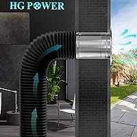 Vista 6 de Rejillas de ventilación de acero inoxidable de 10 cm, HG Power, cubierta redonda con malla de pantalla, rejilla de ventilación de aire para pared