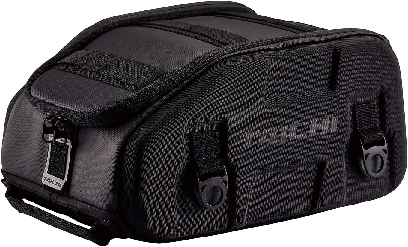 RSタイチ(RS TAICHI) バイク シートバッグ 車載バッグ 固定ベルト付き 取り付け簡単 レインカバー付属 シートバッグ