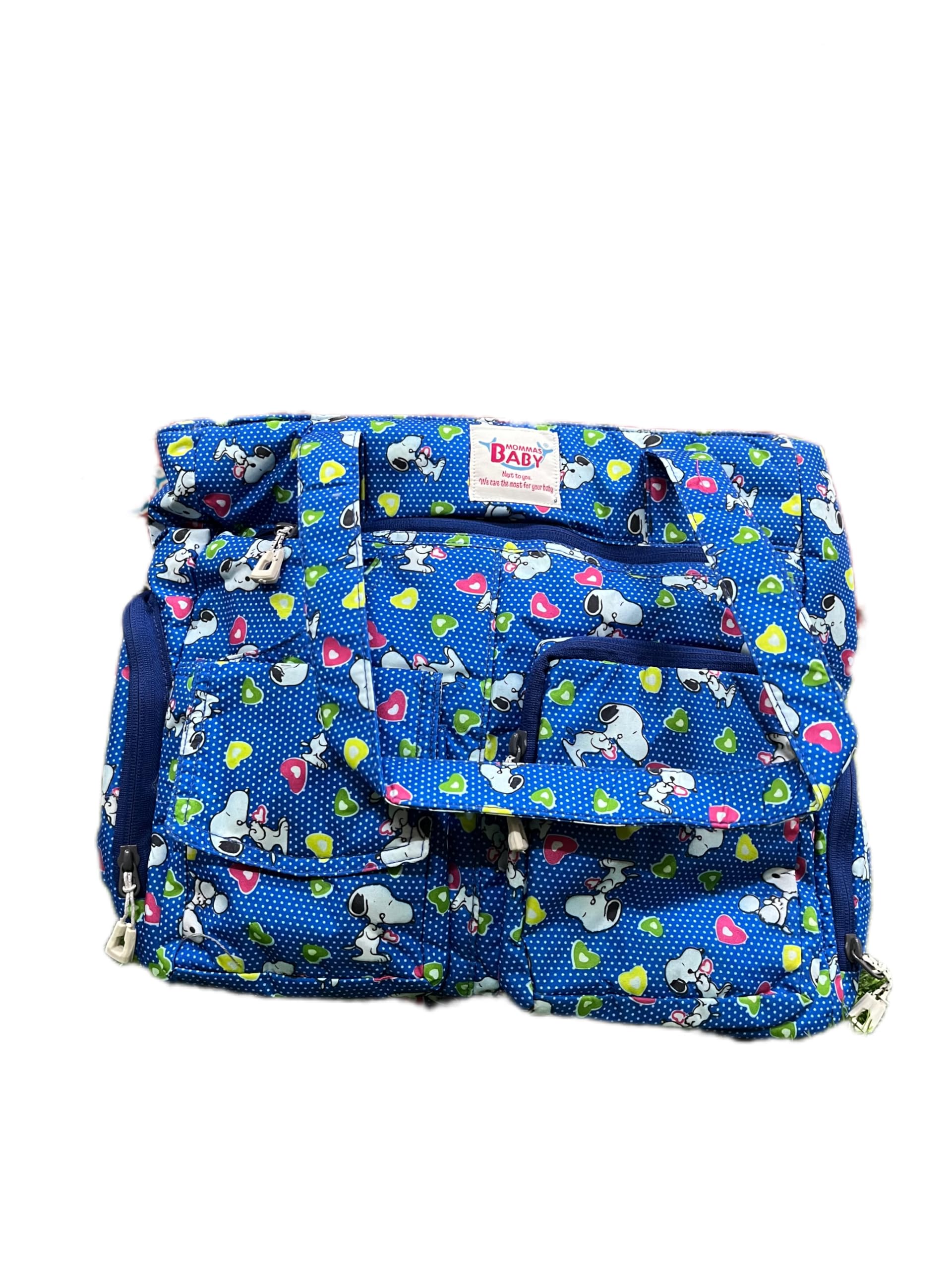 Mommas Baby Premium Multi-purpose Diaper Bags for baby, waterproof stylish mother bag with large capacity, Insulated Bottle Pockets, Ultra Soft Fabric with multiple compartments.-picture-11
