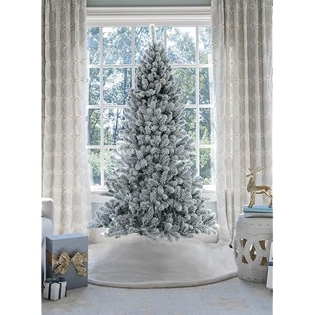 Amazon.com: KING OF CHRISTMAS 7 Foot Prince Flock™ Artificial ...