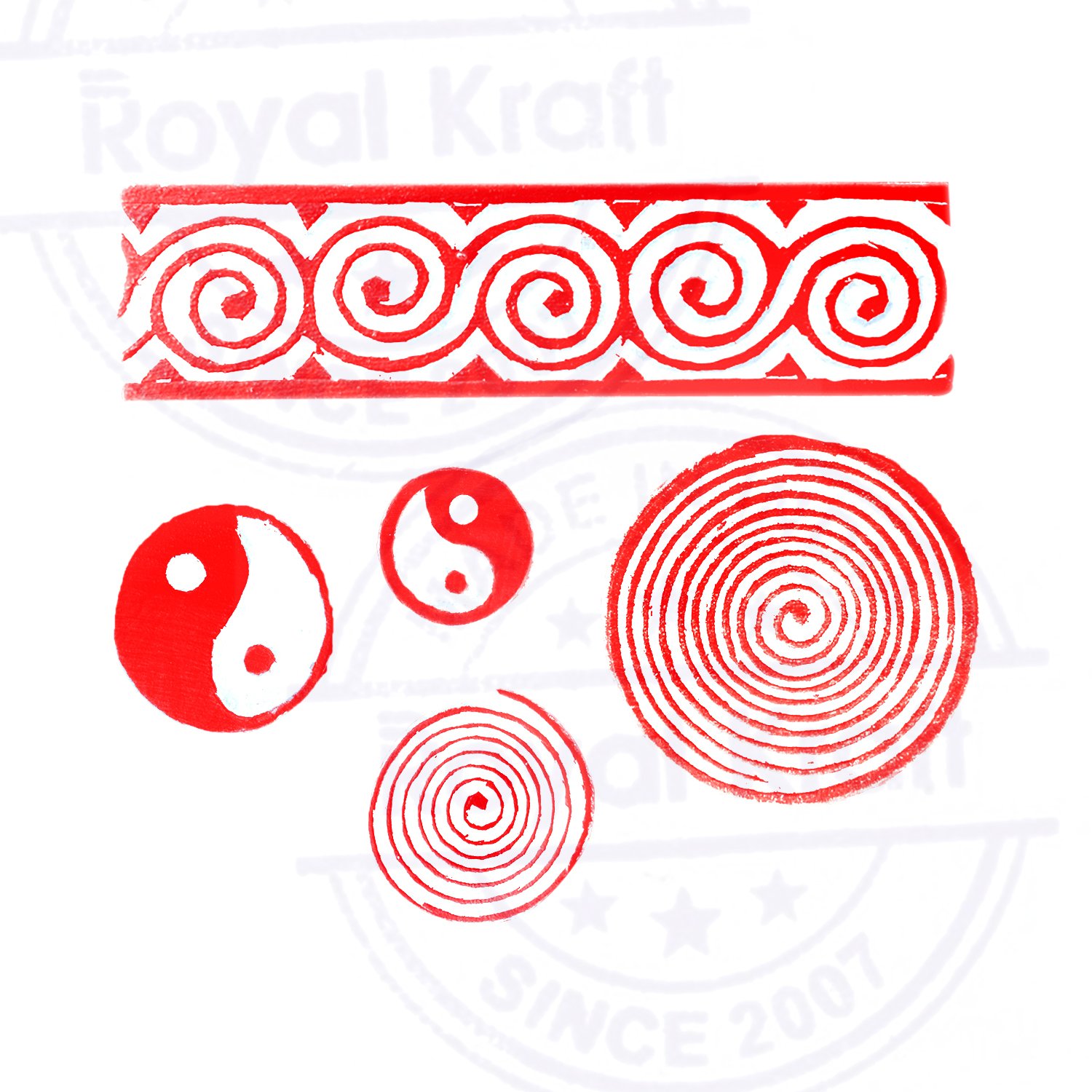 Timbri Legno Royal Kraft Timbri Legno Paisley E Floreali Royal Kraft