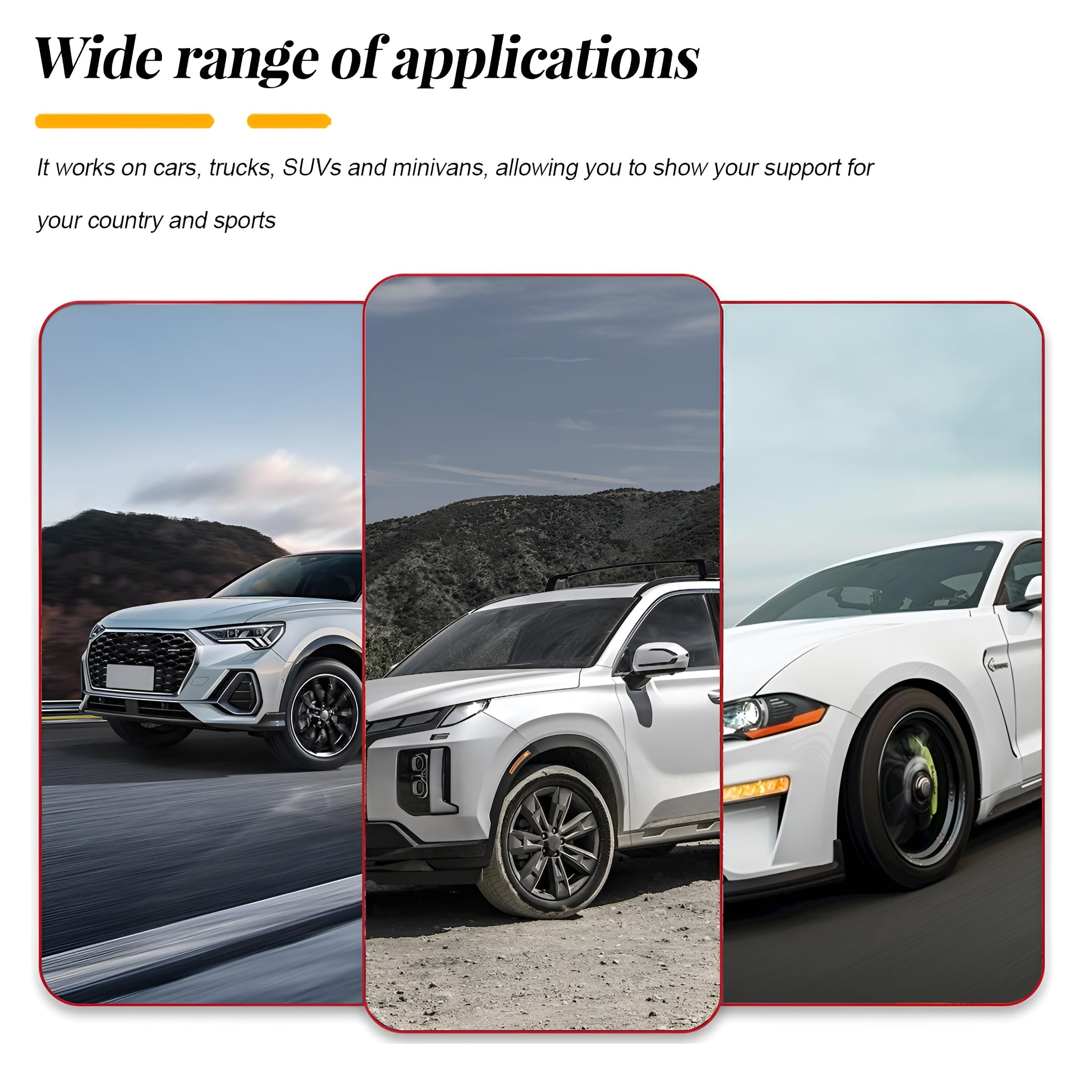 TNAIYH Canada Flag Car Hood Cover 63x47 Elastic Fabrics Vehicle Country Flag Bonnet Banner Weatherproof Automotive Exterior Decoration — view 6