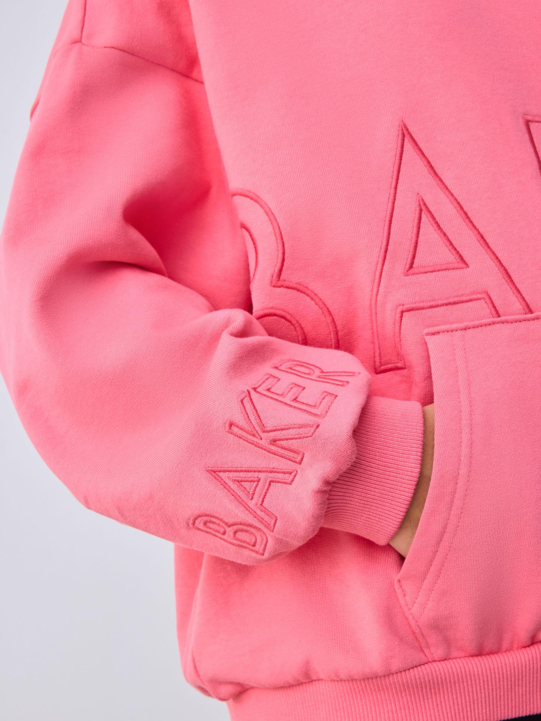 Niñas Sudadera con Capucha, Bordado y Estampado gráfico Extragrande