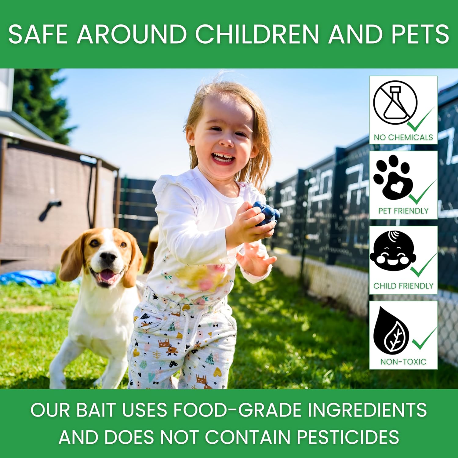 Flybuster Fly Trap | Outdoor Device for Catching Flies | 10-Liter Commercial Size | Comes with One Flytrap and 2 Bait Packets | 2,000,000 Fly Capacity | Non-Toxic | Child & Pet Safe