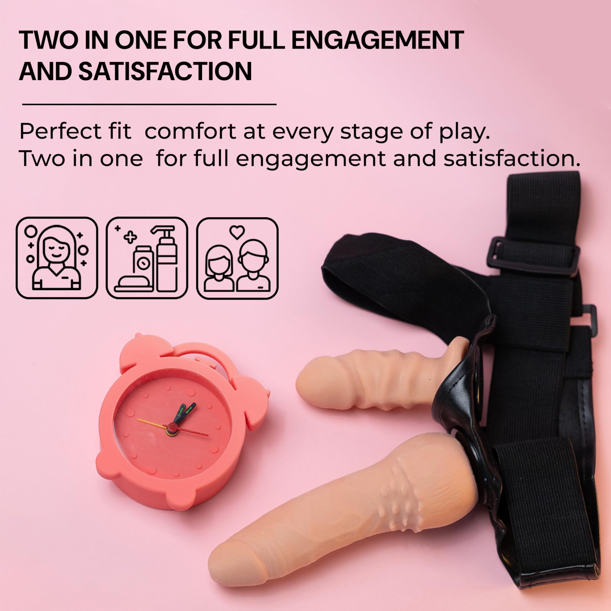 Doppelter Strapon Set mit 2 Dildos 16cm und 10cm Strap on umschnall fr  frauen Doppeldildo Umschnallpenis fr Frauen umschnall-dildos umschnalldildo  Dildo ABS TPR FOPS D24-11 : Amazon.de: Drogerie & Krperpflege