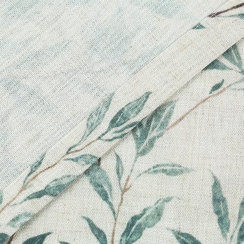 Miniatura 7 de VOGOL Cortinas de 45 pulgadas de largo para sótano, tratamiento de ventana de estilo rústico con textura de lino, 2 paneles de cortinas cortas