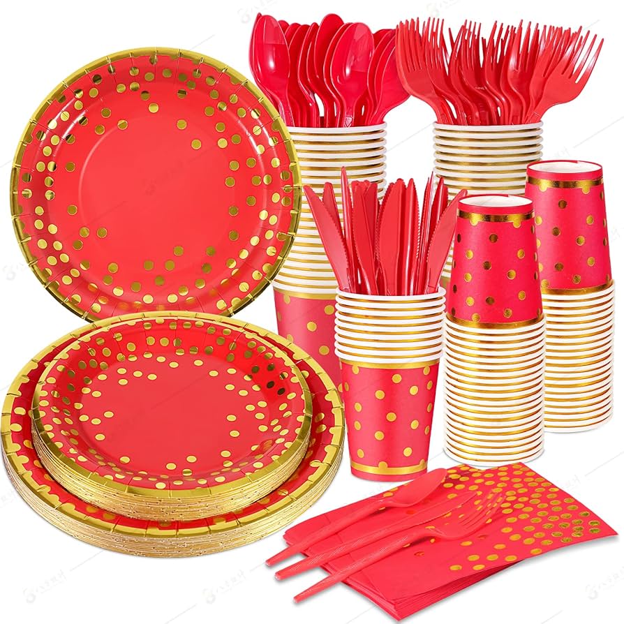 希少ナハトマン　サハラなど　赤と金のデザイン皿 5点セット 希少ナハトマン サハラなど 赤と金のデザイン皿 5点セット