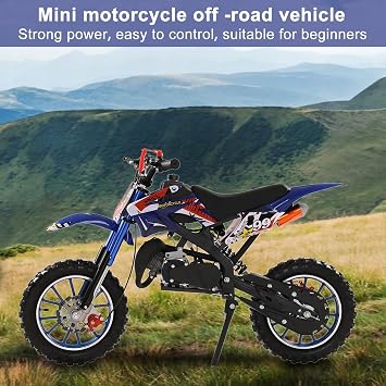 Gas Powered 49cc Mini Motocross, Kids Dirt Bike with 10