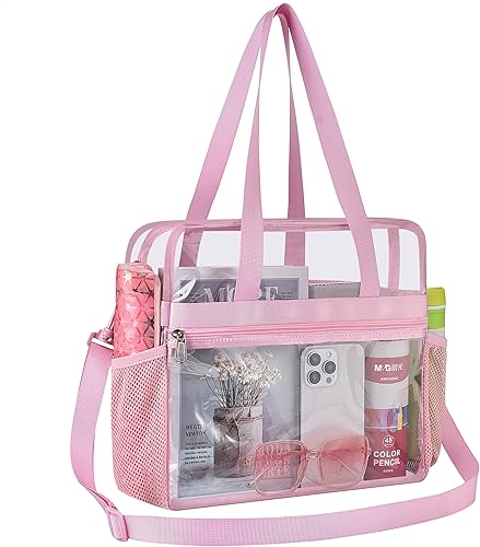 Vista 85 de Oraben Bolsa transparente transparente aprobada para estadios de 12 x 6 x 12 pulgadas, bolsa de estadio para trabajo, juegos deportivos, gimnasio