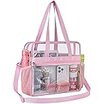 Oraben Clear Tote Bag Clear Bag Stadium Approved 12x6x12 Stadium Bag for Work, Sports Games,Gym