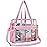 Oraben Clear Tote Bag Clear Bag Stadium Approved 12x6x12 Stadium Bag for Work, Sports Games,Gym
