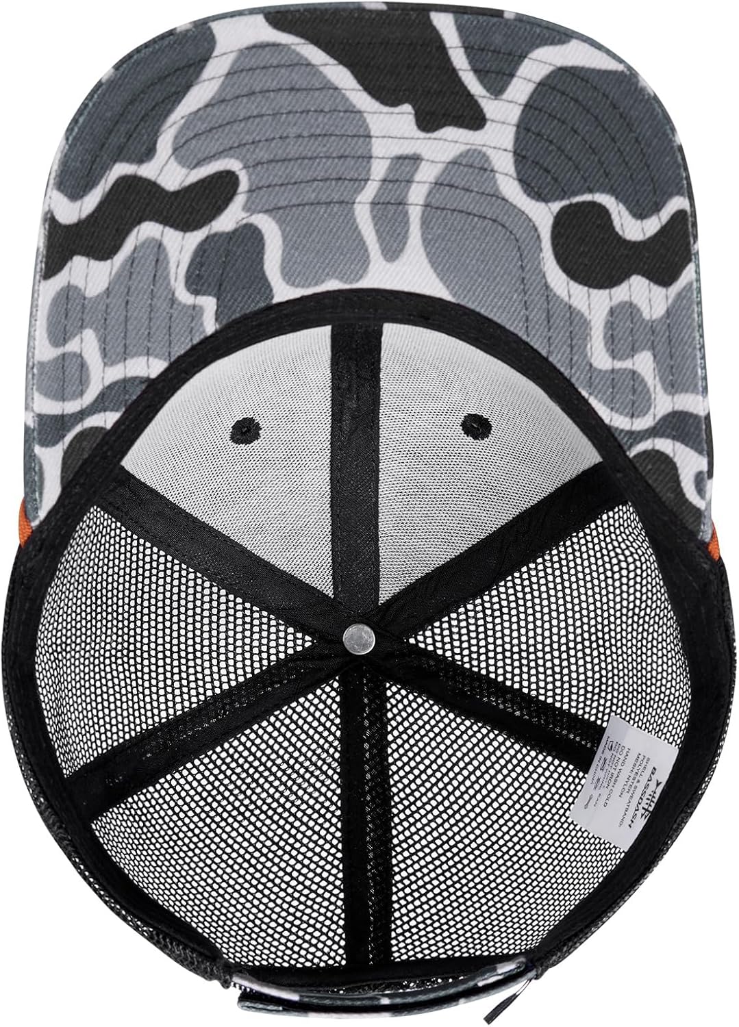 BASSDASH Camo Rope Trucker Hat Baseball Cap Mesh Back for Men Women Duck Deer Hunting Fly Fishing Camping