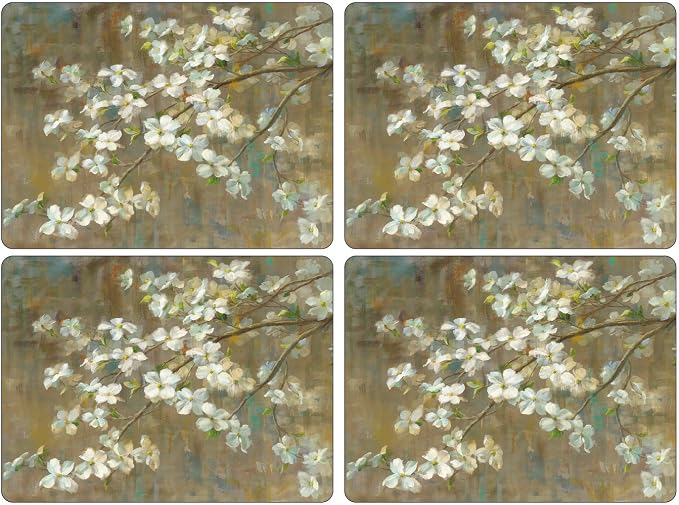 Pimpernel Exclusive Art Collection Placemats, Set of 4 – (15.7" x 11.7") Cork-Backed Table Mats