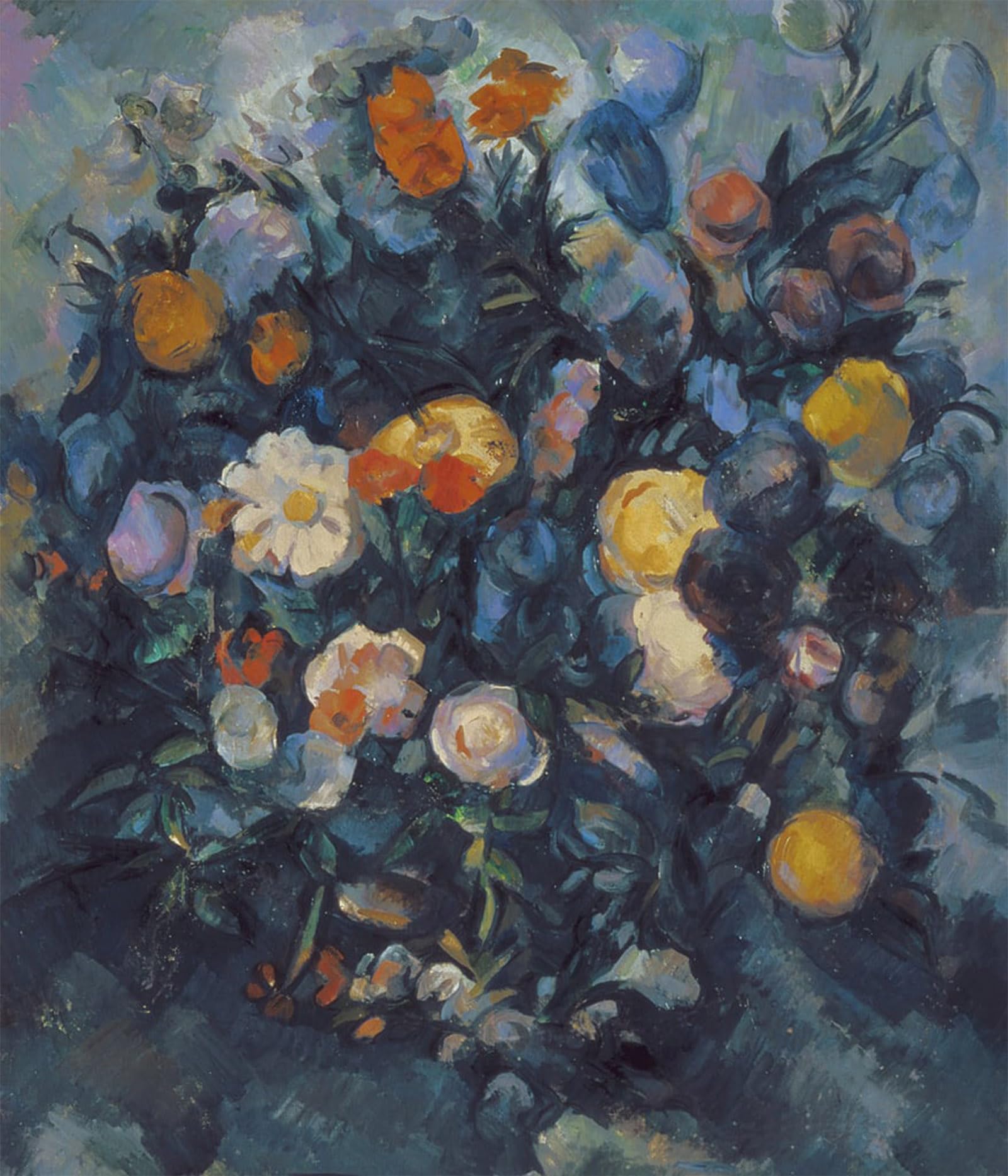 POSTERIIk Vintage Print Pop Art Landscape Artwork Vase of Flowers by Paul Cézanne Art Prints for Office Home Decor 60x90cm