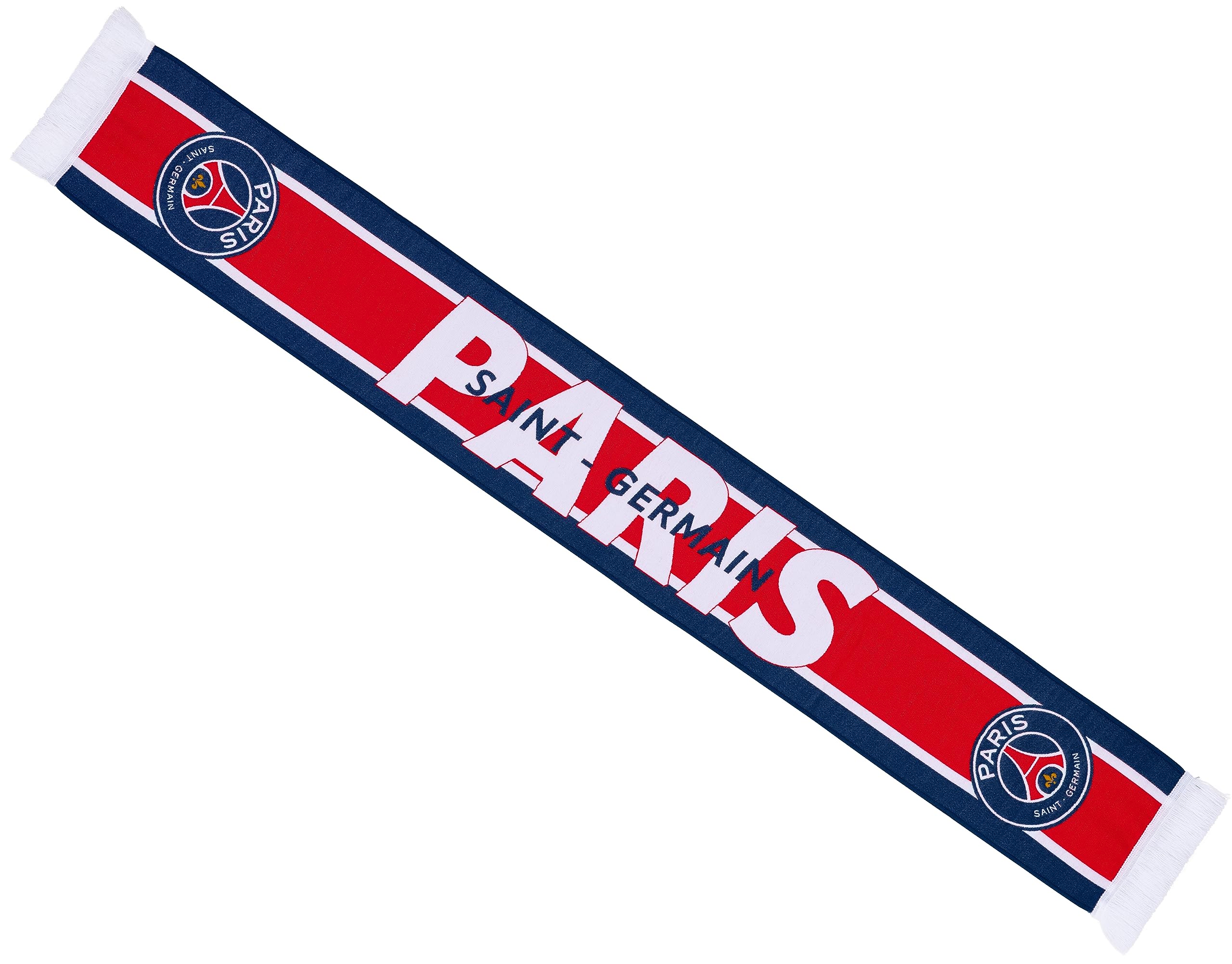 PARIS SAINT GERMAIN PSG Scarf – Official Collection Size 140 cm, Blue, 140 cm