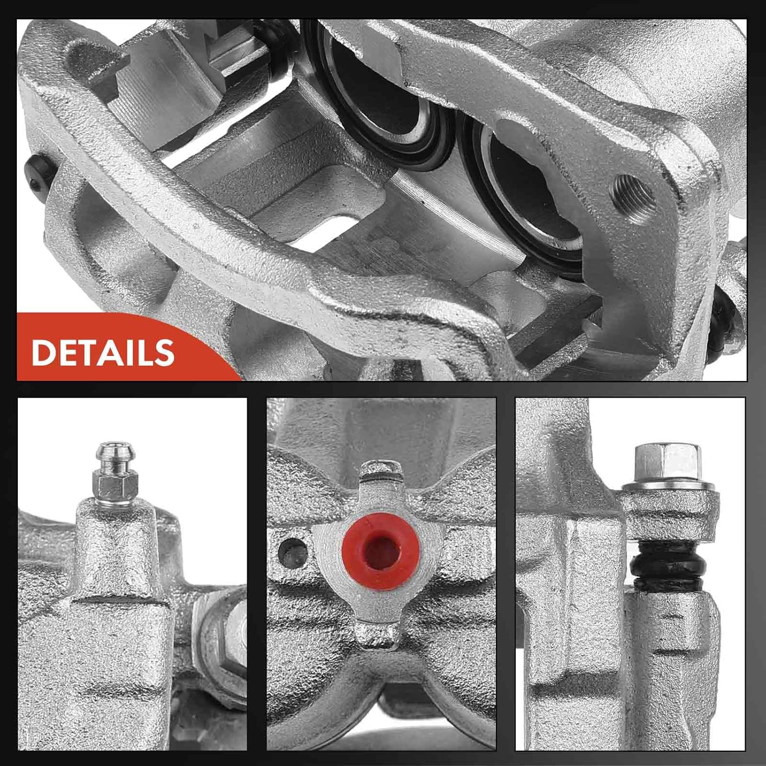 A-Premium Disc Brake Caliper Assembly with Bracket Compatible with Select Mazda Models - CX-7 2007 2008 2009 2010 2011 2012 - Front Right Passenger Side