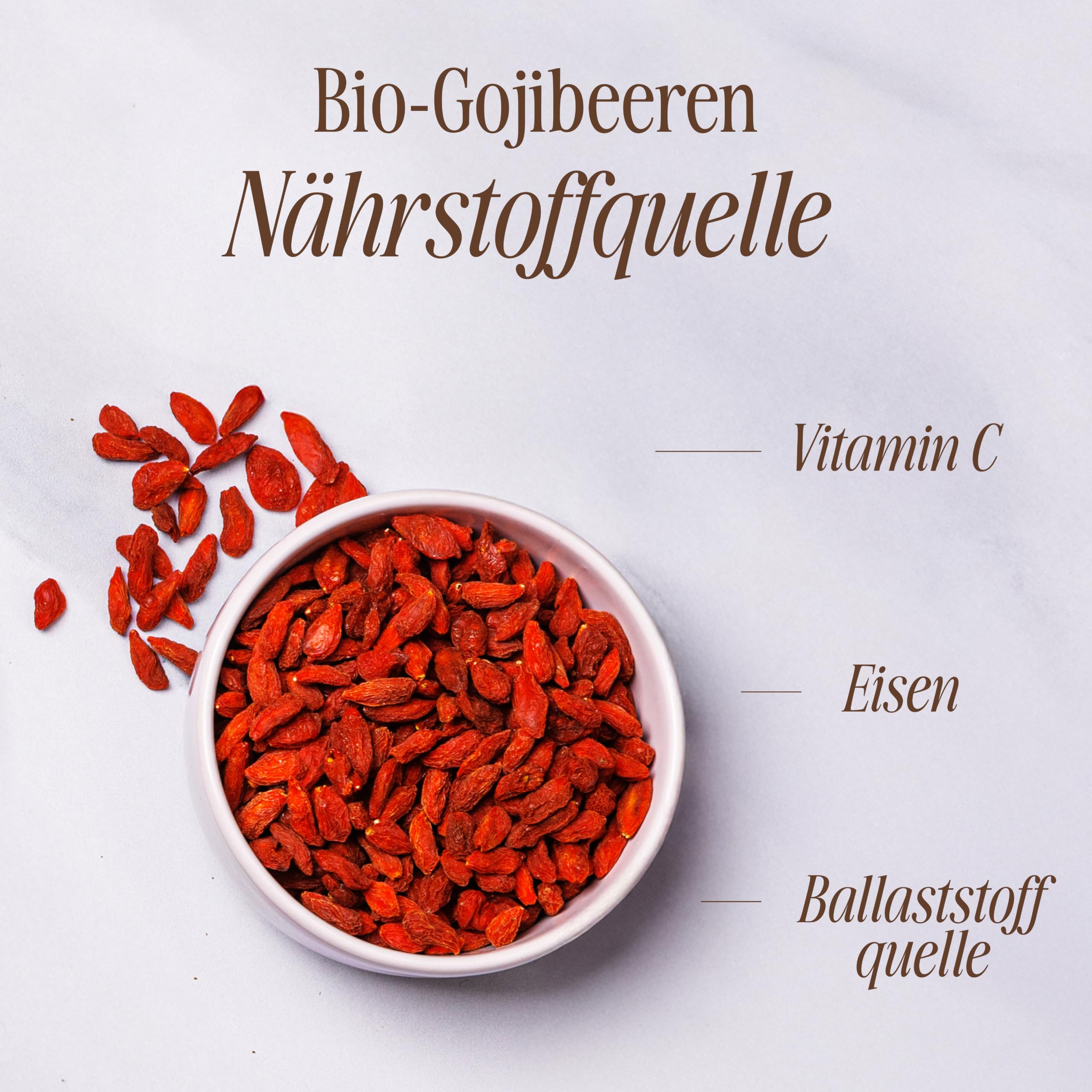 Sevenhills Wholefoods Roh Goji Beeren Bio 1kg | Wolfberries | Roh & Bio | Premium Qualität