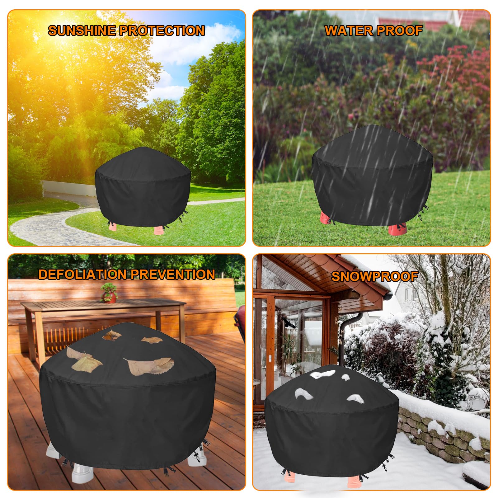Housse de table à eau extra large – Imperméable, résistante au vent, anti-poussière et anti-UV pour enfants, bac à sable et eau pour enfants, couverture de bac à sable pour enfants, couverture de