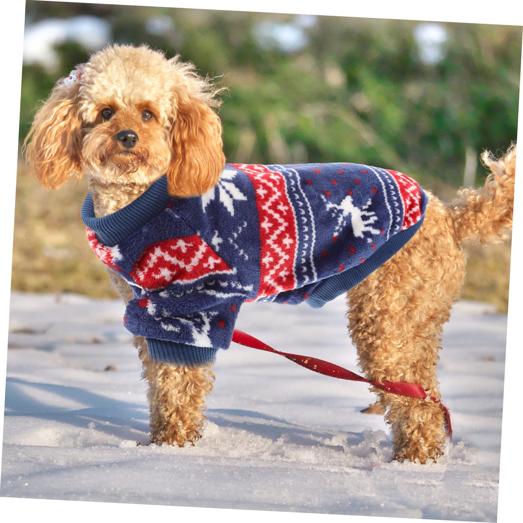 HMJGDHX 5 Pezzi Adorabili Vestiti di Natale per Animali Domestici Costume di Natale per Cani per Feste Abiti Comodi per Cani Abiti Caldi per Occasioni di Vacanza