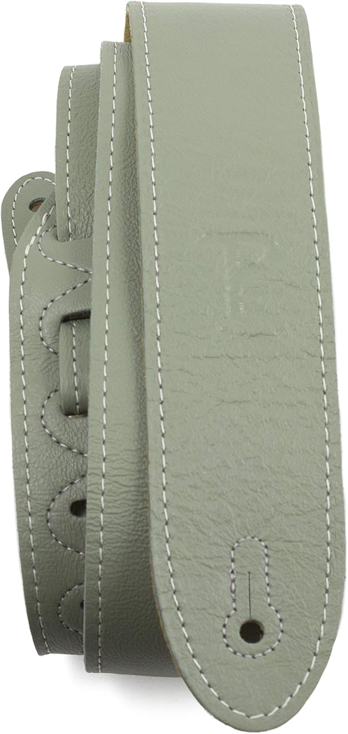 Perri’s Leathers Ltd. Guitar Strap Leather Top Grain Mint Green