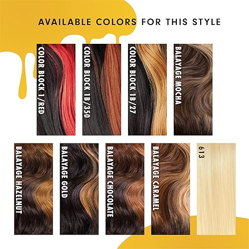 Miniatura 7 de Sensationnel Butta - Pelucas de encaje  Unidad 41 extra ancha de 5 pulgadas de profundidad, línea de cabello sintético previamente despuntada, sin