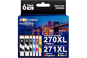 GPC Image High Yield PGI-270XL CLI-271XL Replacement Ink Cartridge for Canon 270...