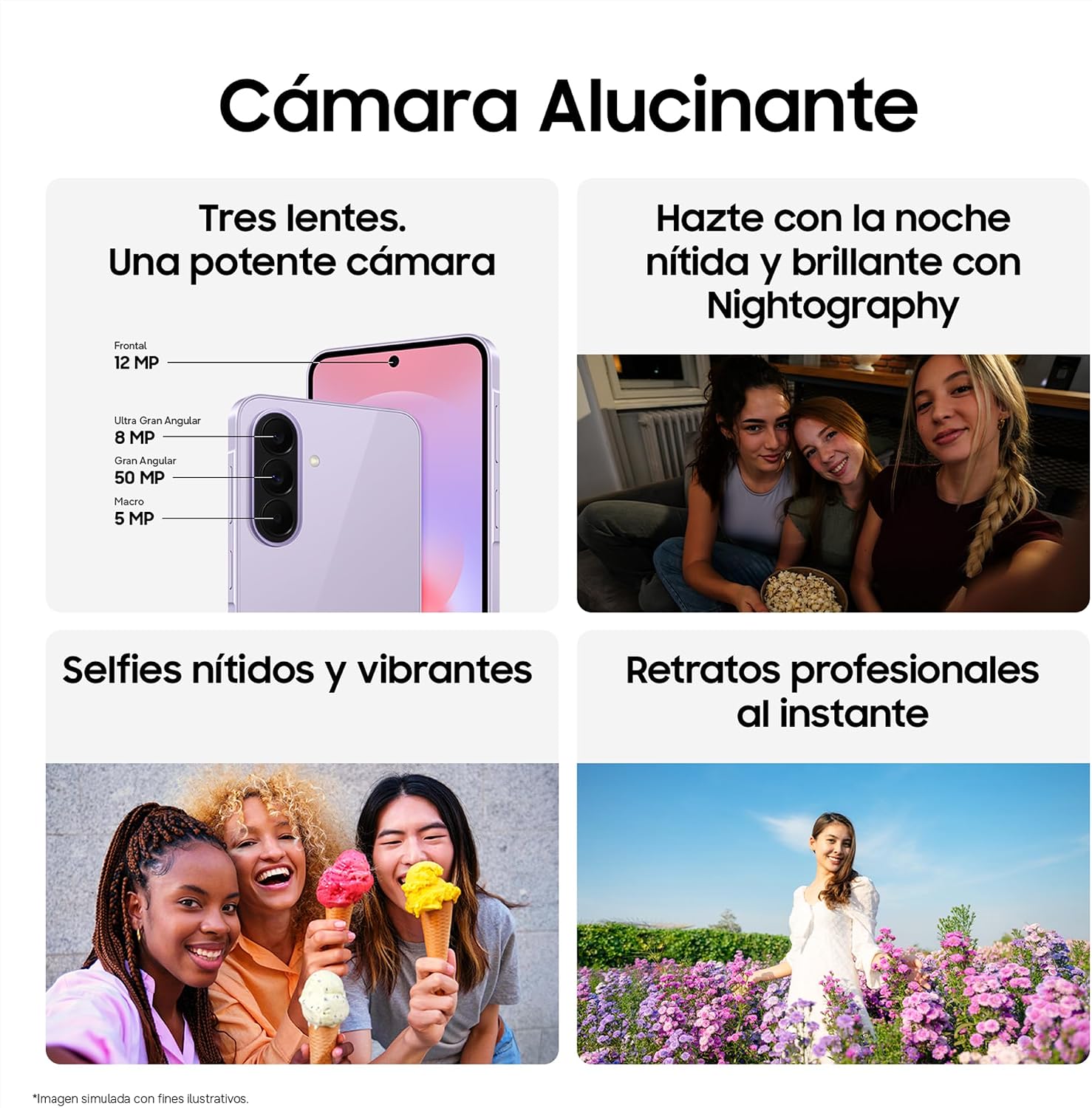 Samsung Galaxy A37 5G, 256GB, Móvil Fino con IA, 8GB, Gran Angular 50MP, Autonomía 2 Días, Batería 5000 mAh, IP68, Garantía del Fabricante 3 Años + 1 Año Extra, Color Verde Oscuro (Versión Española) 6